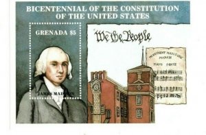 Grenada - 1987 - U.S Constitution - Souvenir Sheet - MNH (Scott#1557)