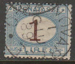 Italy J13, 1¢ POSTAGE DUE, USED. VF. (16)