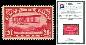 Scott Q8 1913 20c Parcel Post Issue Mint VF OG NH Cat $260 with PSE CERTIFICATE!