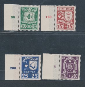 1937 Estonia - n. 150/53 City Coat of Arms - MH*