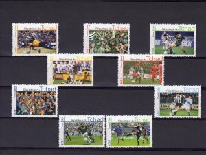 Chad 2004  Juventus F.C. Football set (9) perforated   MNH Very Rare !!!!