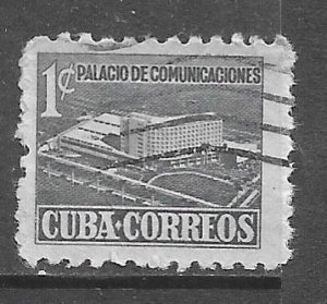 Cuba RA16: 1c Proposed Communications Building, used, F-VF