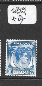 SINGAPORE  (P0101B) KGVI 20C  SG24A   MOG