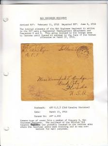 1918, AEF in BEF: APO R.C.3, Perone Area, 6th Eng. Regt. to Dade City, F (M3602)