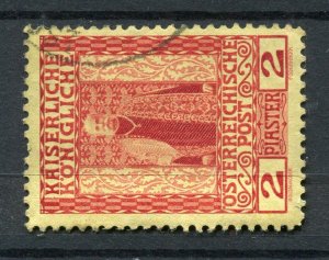 AUSTRIA; LEVANT 1908 F. Joseph issue fine used 2Pi. value