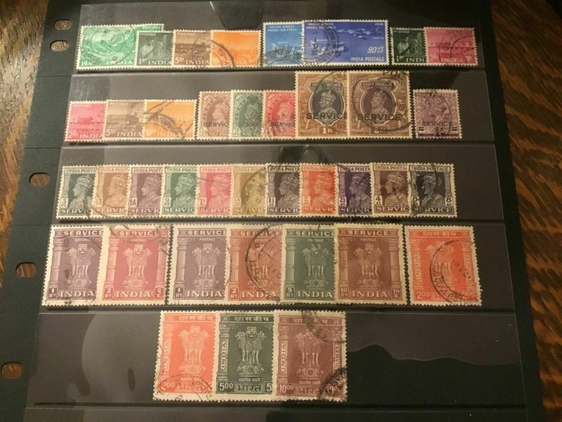 ICOLLECTZONE India Collection 1937//81 VF Used CV $150_