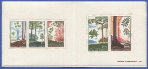 FRANCE GABON French Colonies 223-5,C61-2 MNH s/s Trees, Forrest in Booklet