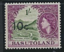 Basutoland  SG 64   Mint Never Hinged  - Opt surcharge   Type I 