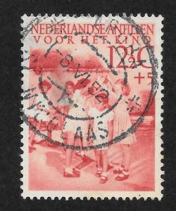 Netherlands Antilles Scott B13 Used H - 1951 London Bridge Childrens Game