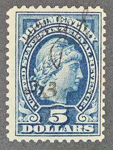 US R220 nice pen cancel on this clean old stamp!!