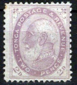 Tonga 2a mint part OG, 2p violet perf 12 1/2 George I, Wmk 62 ZAYIX 0324S0022