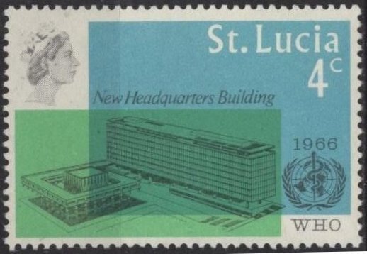 St. Lucia 209 (mlh) 4c WHO issue (1966)