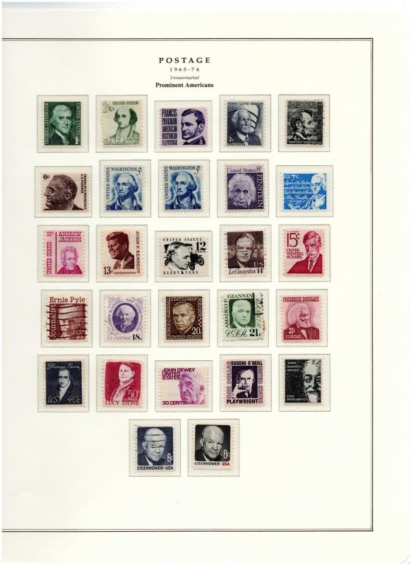 US Stamp Collection in Albums Most Mint 1935-1979 in 2 Scott Hingeless Platinum