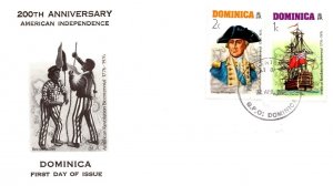 Dominica, Worldwide First Day Cover, Americana