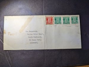 1944 England British Channel Islands Cover Guernsey CI Local Use Water Board