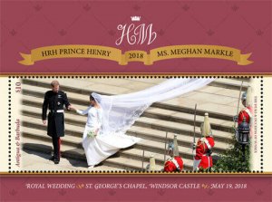 Antigua 2018 - Prince Harry & Meghan Markle Royal Wedding - S/S - MNH