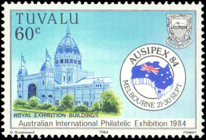 Tuvalu #257-258, Complete Set(2), 1984, Stamp Show, Never Hinged