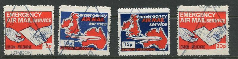 Australia - Scott ?- Emergancy Air Mail -1971- Used - 4 Stamps
