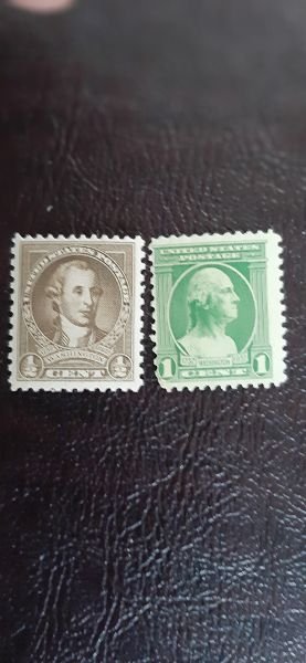 US Scott # 704-705; 1/2c, 1c Washington; MNH, og; from 1932; F/VF centering