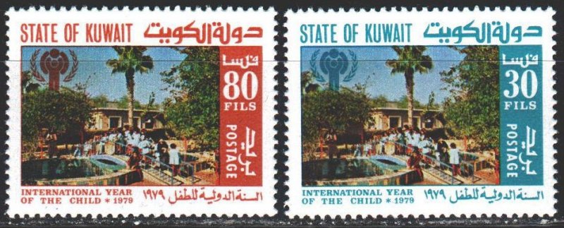 Kuwait. 1979. 818-19. United Nations, International Year of Children. MNH.