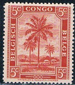 Belgian Congo 187 Unused Oil Palms 1942 (B0393)