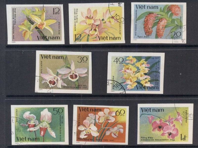 Vietnam 1979 Flowers, Orchids IMPERF CTO