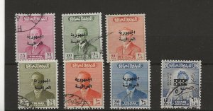 Iraq 1958-73 overprints sg.440-2, 456-8, 01135 used