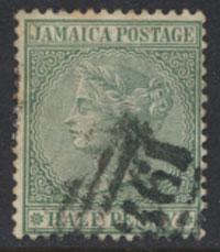 Jamaica SG 16a Used  Green  SC# 16a  wmk CA  see details