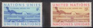 United Nation New York 1969 SC# 194-5 MNH-OG L394