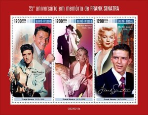 Guinea-Bissau - 2023 Entertainer Frank Sinatra - 3 Stamp Sheet - GB230213a