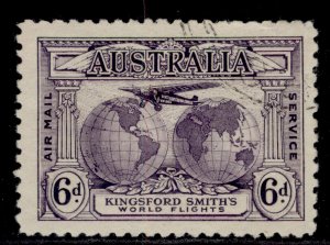 AUSTRALIA GV SG123, 6d violet, FINE USED. Cat £20.