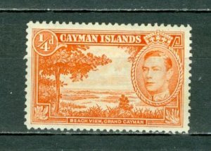 CAYMAN ISLANDS 1938 GEO VI #100 MINT NO THINS
