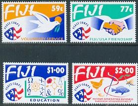 Peace Corps in Fiji, 25th Anniv., Fiji SC#680-683 MNH set