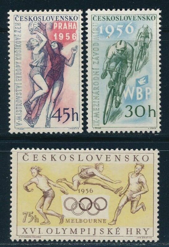 Czechoslovkia - Melbourne Olympic Games Set MNH Athletics (1956)