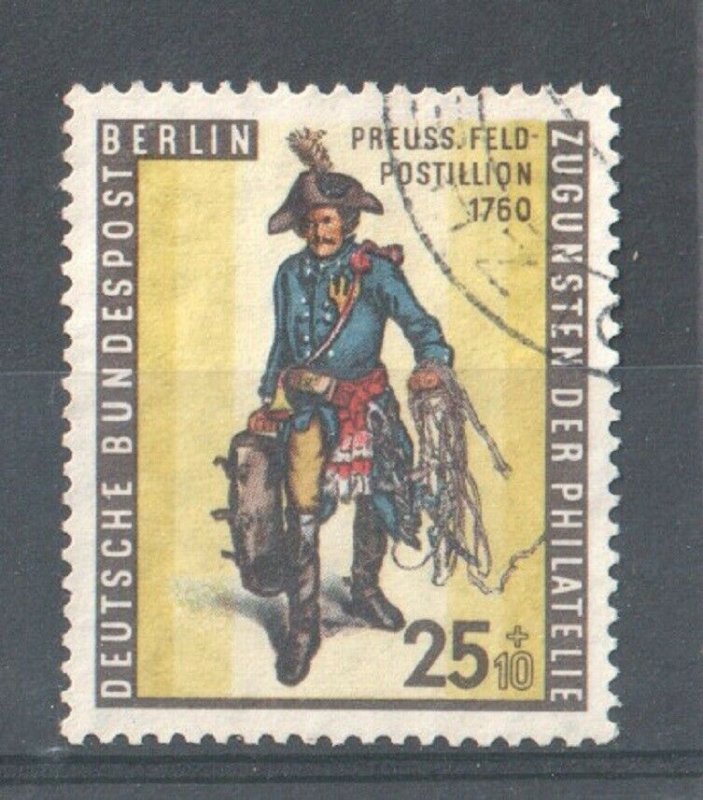 1955 WEST BERLIN GERMANY - S.G: B 128 - STAMP DAY - USED