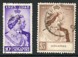 Singapore SG31/2 1948 Silver Wedding Cat 51 pounds