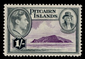 PITCAIRN ISLANDS GVI SG7, 1s violet & grey, M MINT.