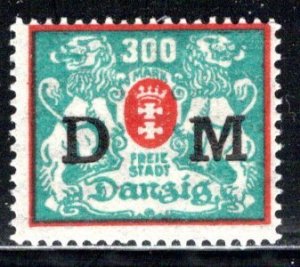 Danzig - Scott # O39a, mint hr