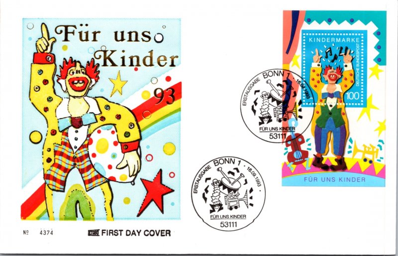 Germany Post-1950, Worldwide First Day Cover, Circus