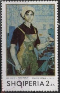 Albania 1319 (used cto) 2L “Woman Machinist” by Shoshi (1970)