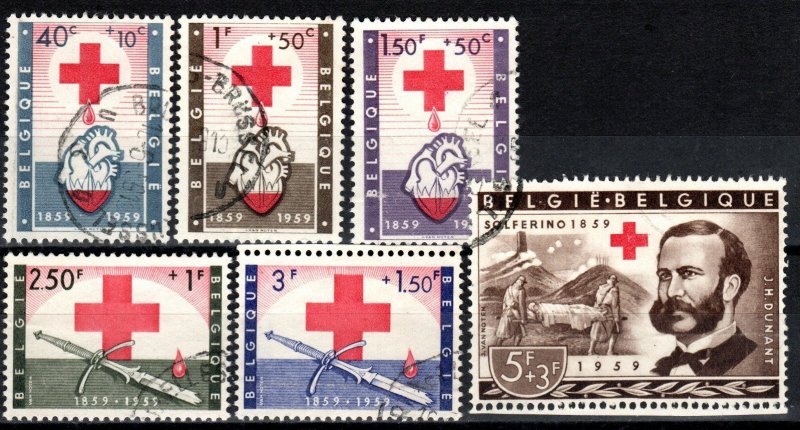 Belgium  #B641-6  F-VF Used CV $13.25 (X6629)