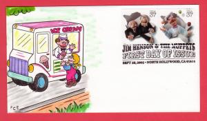 #3944 Jim Henson's Muppets  - FCE HANDPAINTED  Cachet