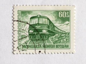 Mongolia – 1973 – Single “Train” Stamp – SC# 716 – CTO