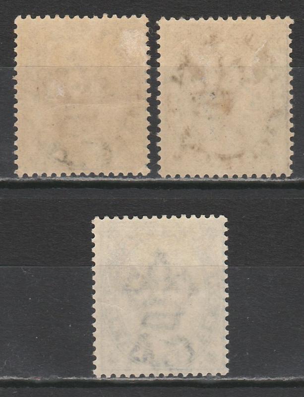 MALTA 1885 QV 21/2D ALL 3 SHADES 