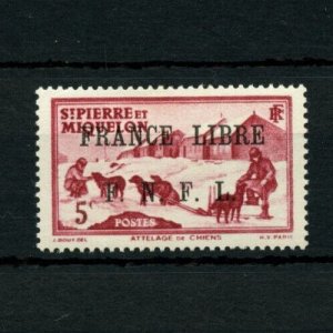 ? #225 * overprint MH Cat $1000 ST PIERRE & MIQUELON mint stamps