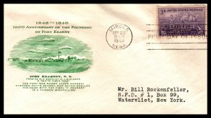 US 970 Fort Kearney Fulton Typed FDC