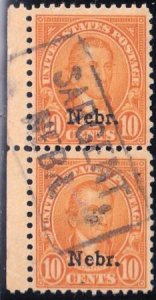 US Modern After 547 #679 Used F-VF Margin Pair Bold Sargent NEBR boxed canc...