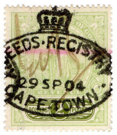 (I.B) Cape of Good Hope Revenue : Stamp Duty £2