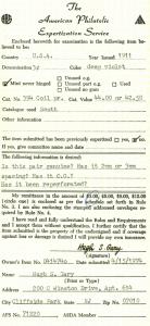 U.S. #394 MINT OG NH APS Cert