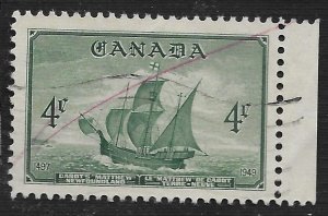 Canada #282 4c Newfoundland John Cabot;s Ship Matthew
